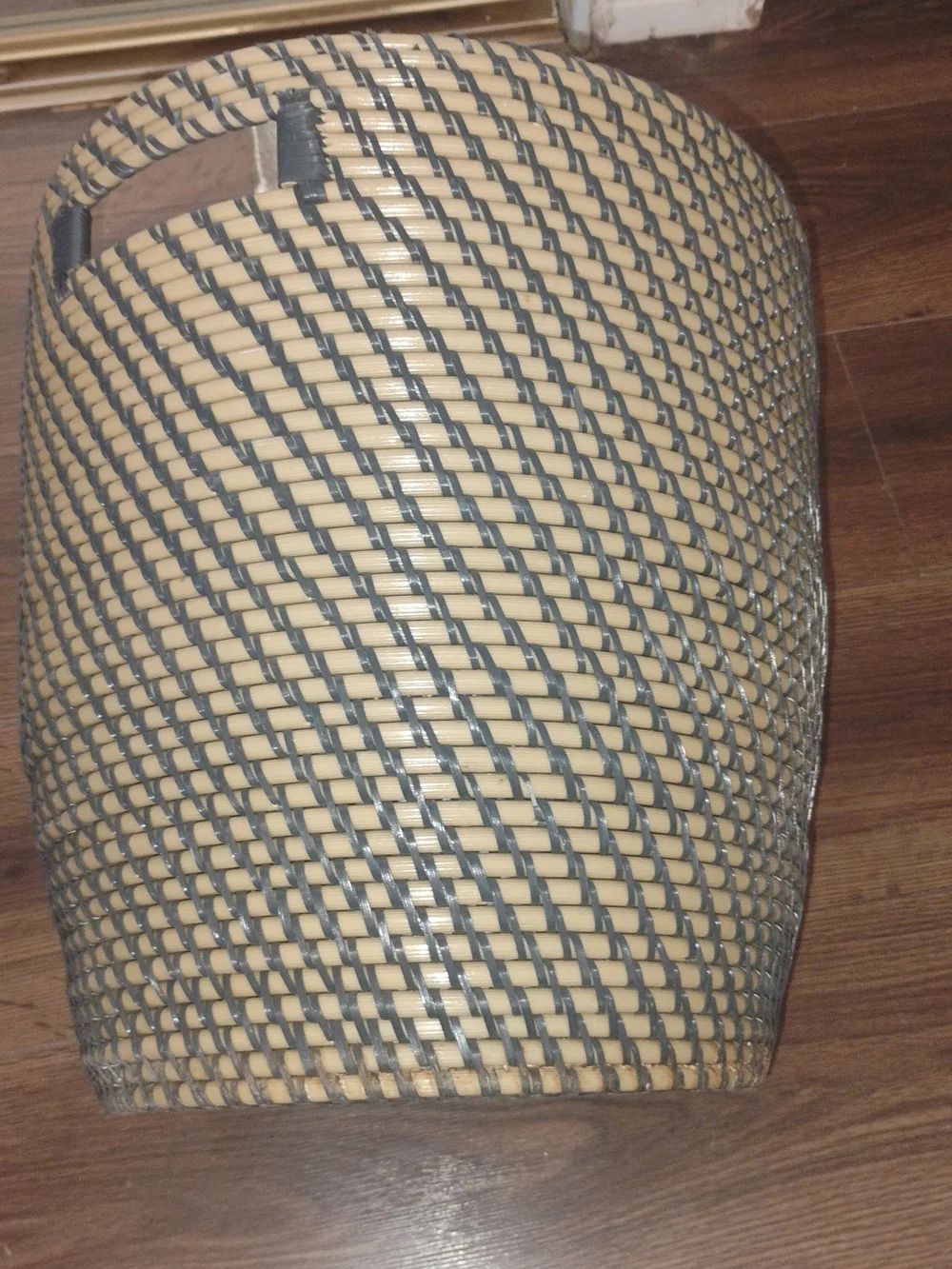 IKEA Woven Storage Basket in Natural and Black